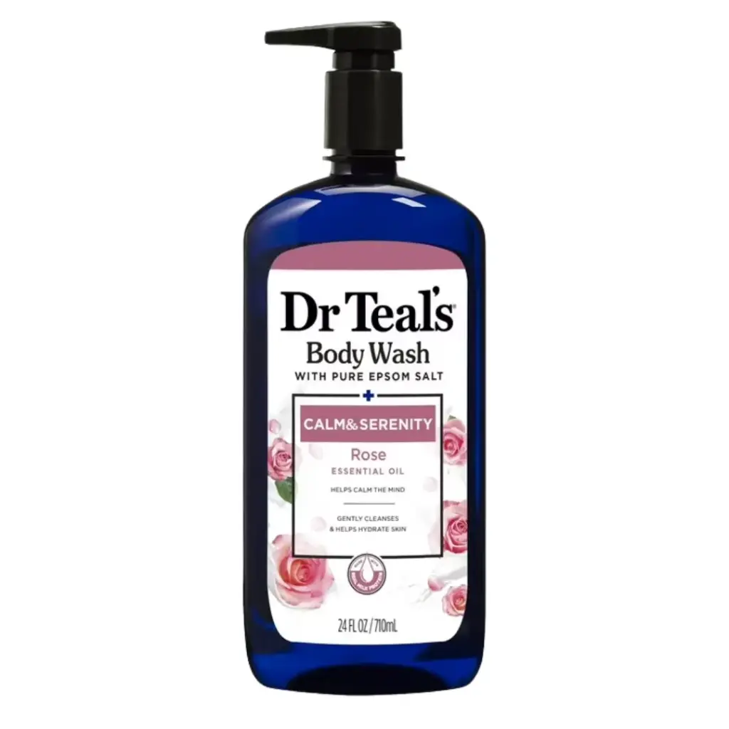 Dr Teal’s Calm & Serenity with Pure Epsom Salt, Rose & Milk Body Wash 24oz 4/4