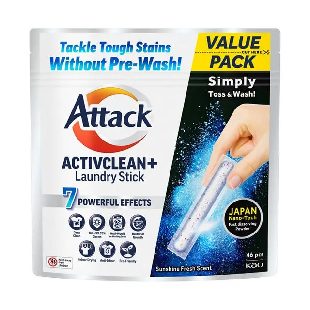 Attack ActivClean + Stick 2405 - 46s x 08