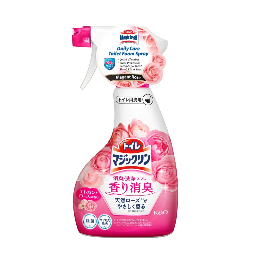 Magiclean Toilet Daily Care Foam Spray Rose 350ml/12