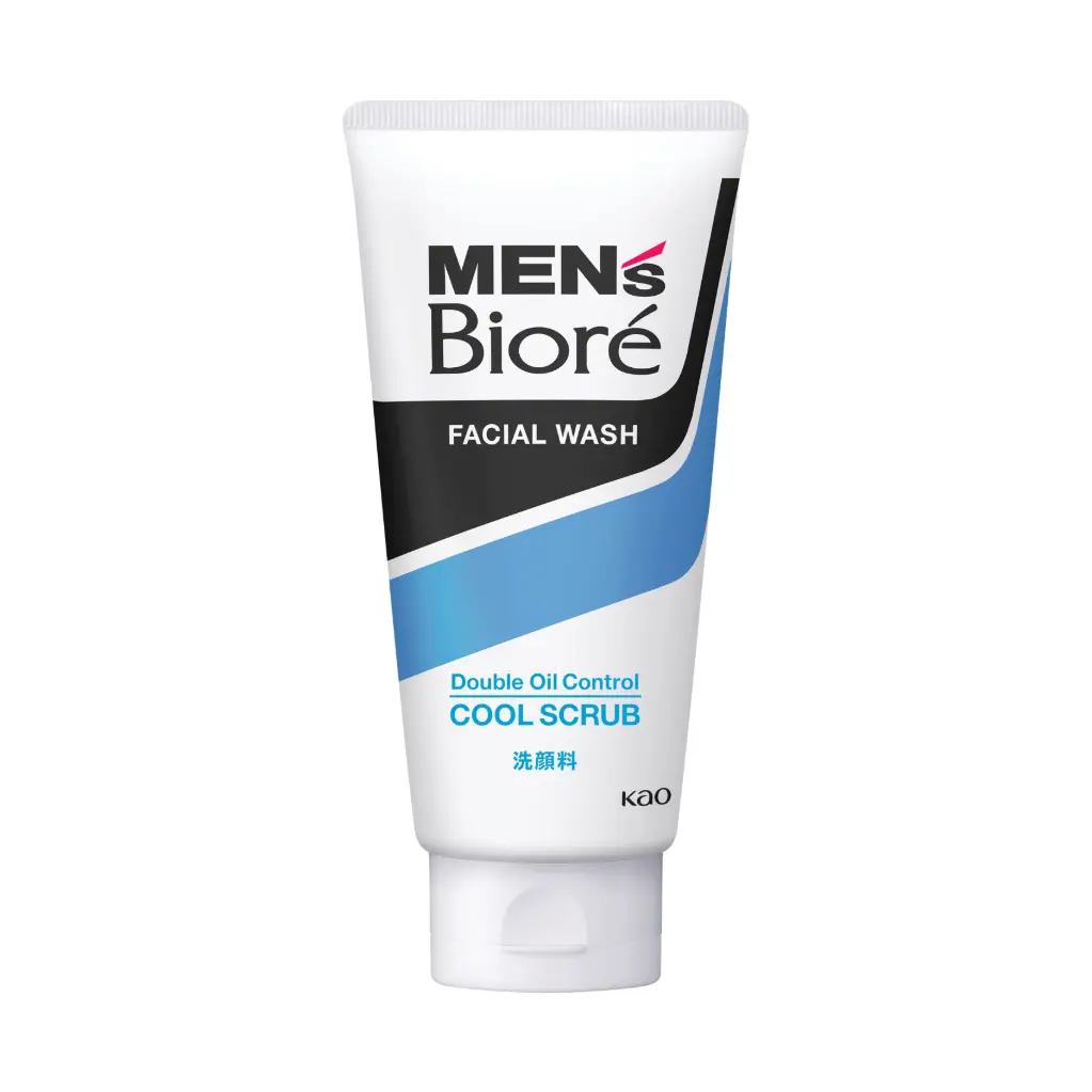 Men's Biore Double Oil Control Cool Scrub 130G/12