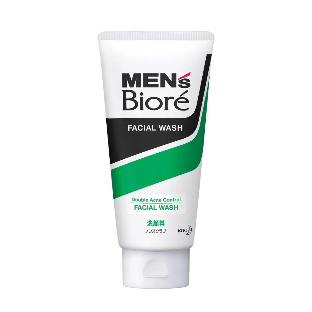 Men's Biore Double Acne Control Facial Wash 130G/12
