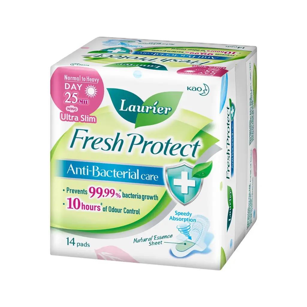 Laurier Fresh Protect Anti-Bac Day Ultra Slim 25cm 14S/12