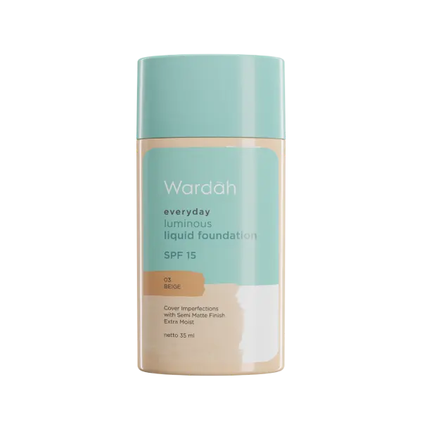 [Wardah] Everyday Luminous Liquid Foundation – 04 Natural 35ml