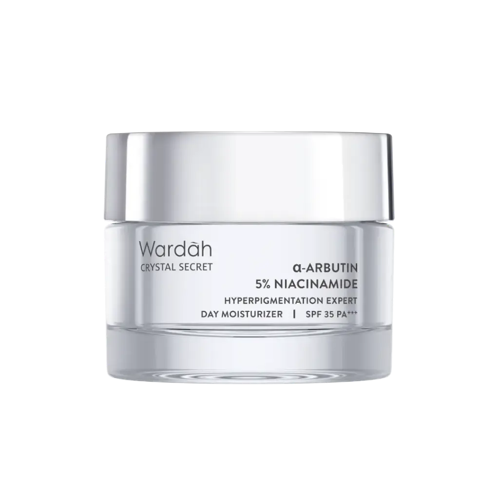 [Wardah] Crystal Secret a-Arbutin + 5% Niacinamide Hyperpigmentation Expert SPF 35 PA+++ Day Moisturizer 15g
