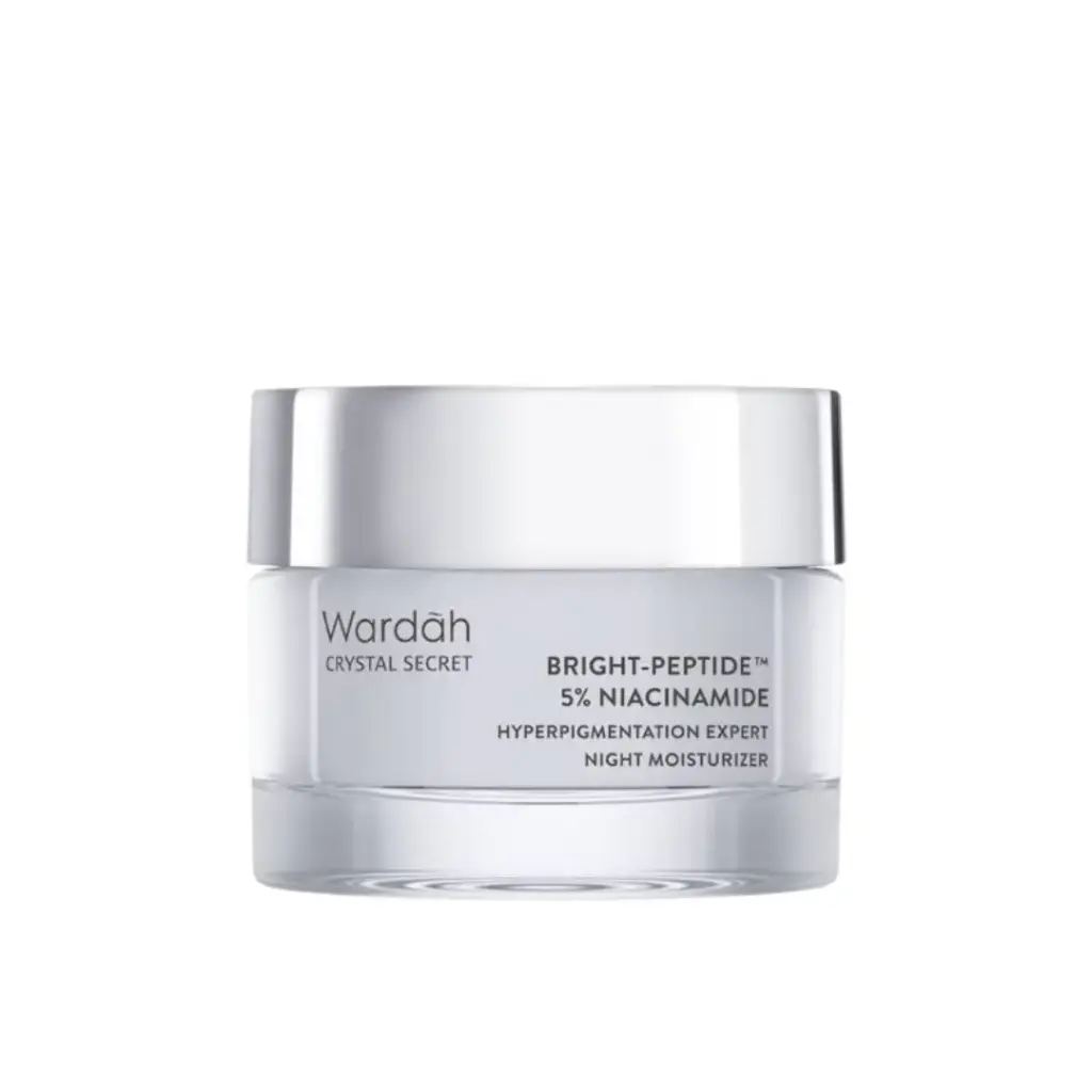 [Wardah] Crystal Secret Bright-Peptide 5% Niacinamide Hyperpigmentation Expert Night Moisturizer 15g