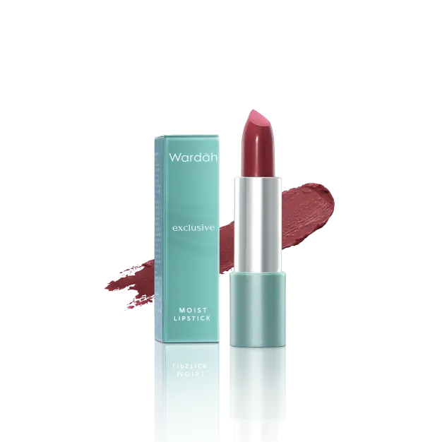 [Wardah] Exclusive Moist Lipstick 23 Ruby Red 3.5g