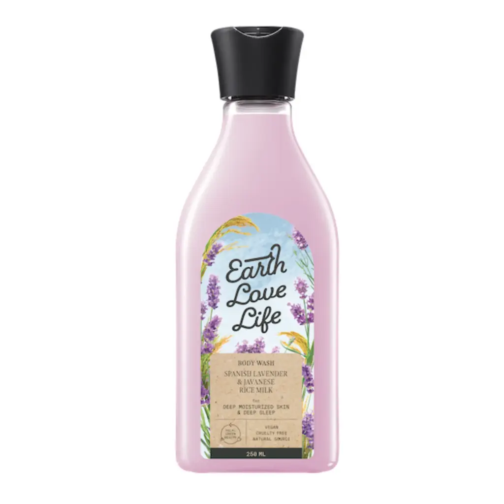 [Earth Love] Life Spanish Lavender & Javanese Rice Milk Body Wash 250 ml