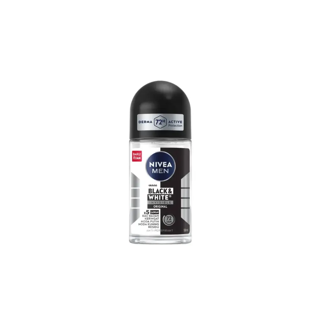 Nivea Roll-On Men Black White Invisible Fresh MR.416 +Antibakteri 48 Jam 50ml