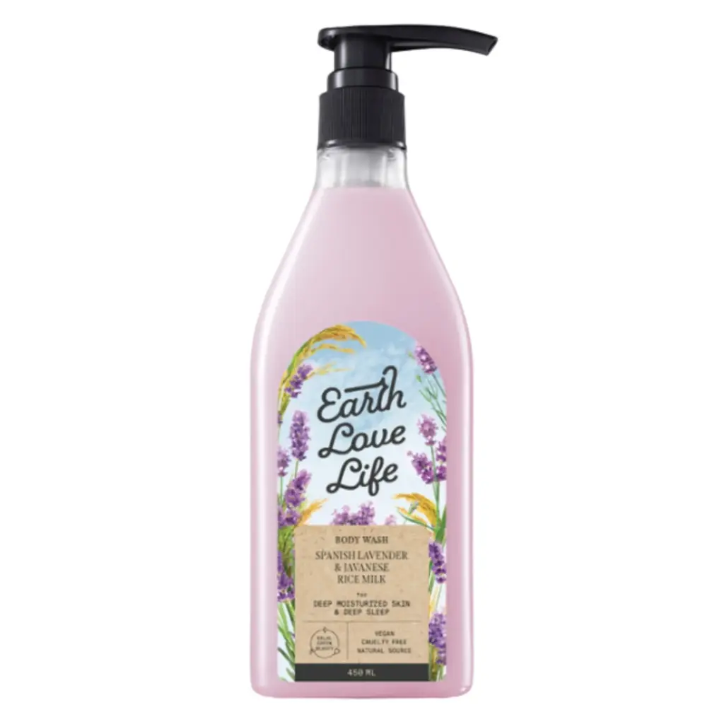 [Earth Love] Life Spanish Lavender & Javanese Rice Milk Body Wash 450 ml