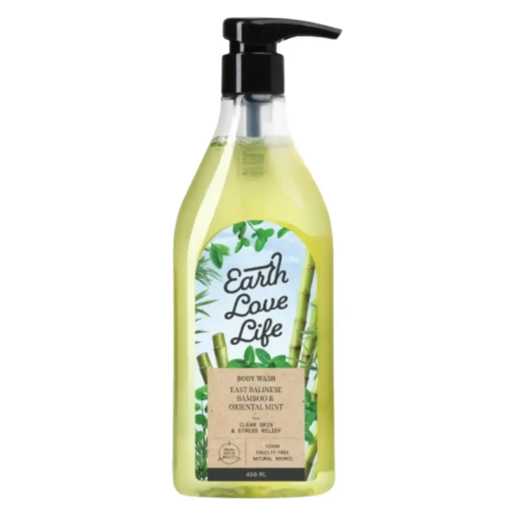 [Earth Love] Life East Balinese Bamboo & Oriental Mint Body Wash 450 ml  