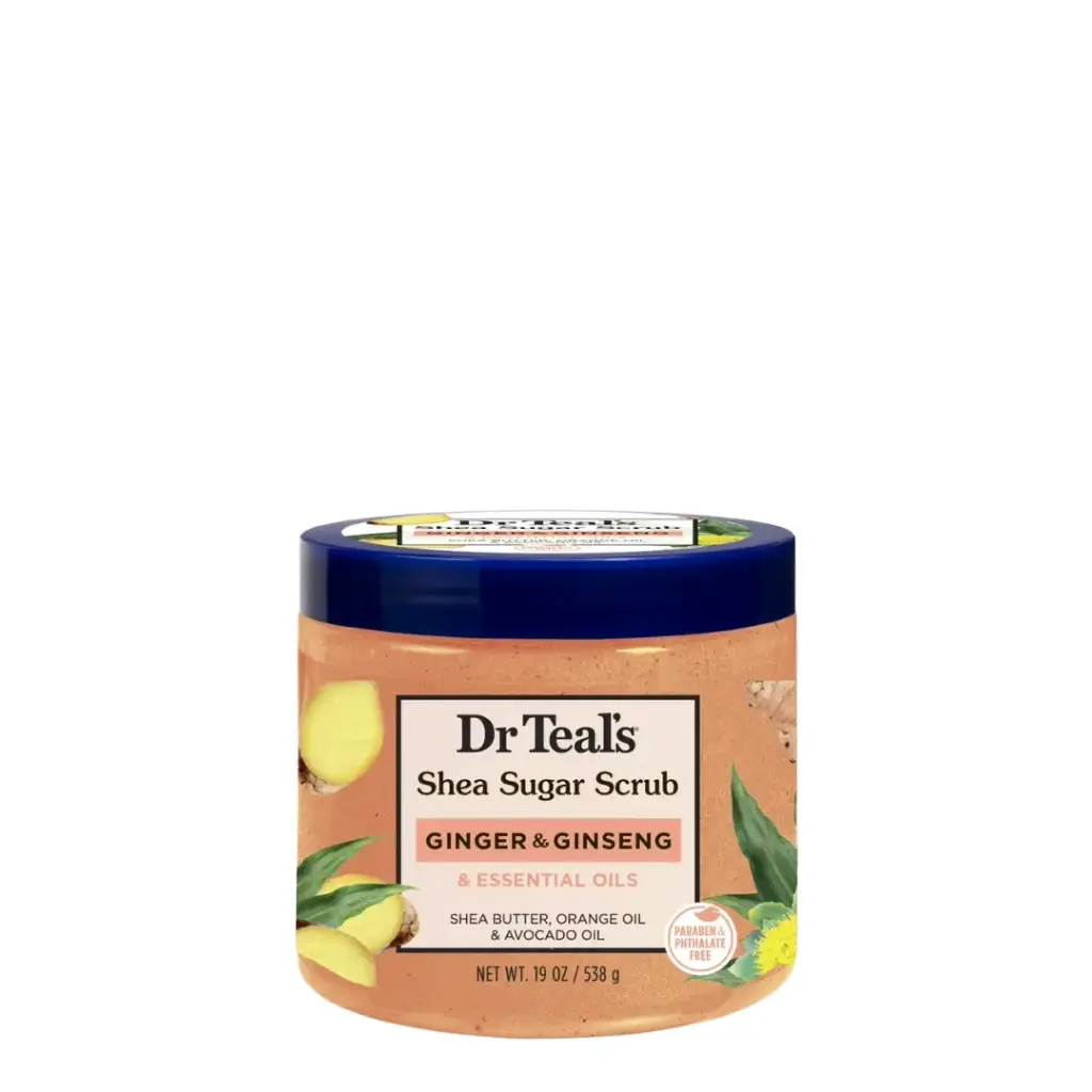 Dr Teal's Ginger & Ginseng Sugar Scrub 19OZ 