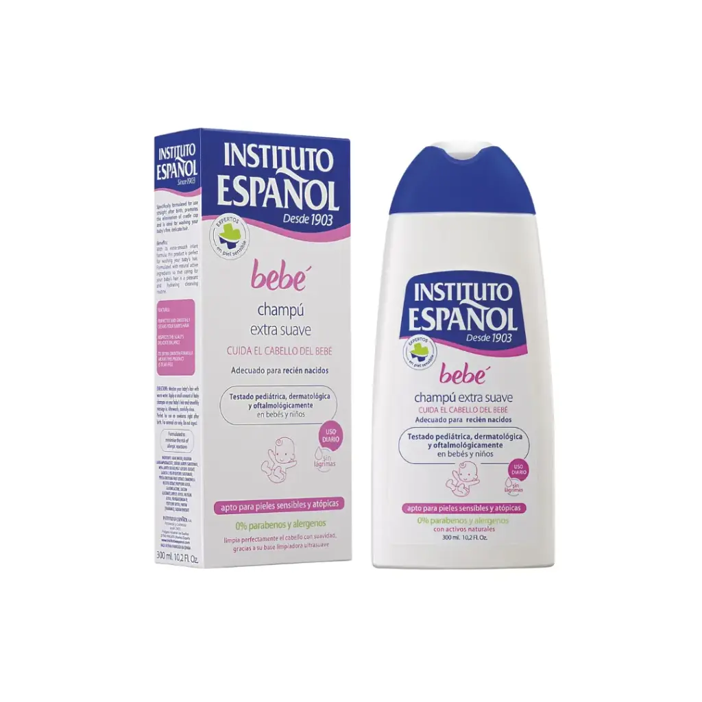 [Instituto Español] Champu Extra Suave Linea Bebe (Extra Mild Baby Shampoo) 300 ml/6