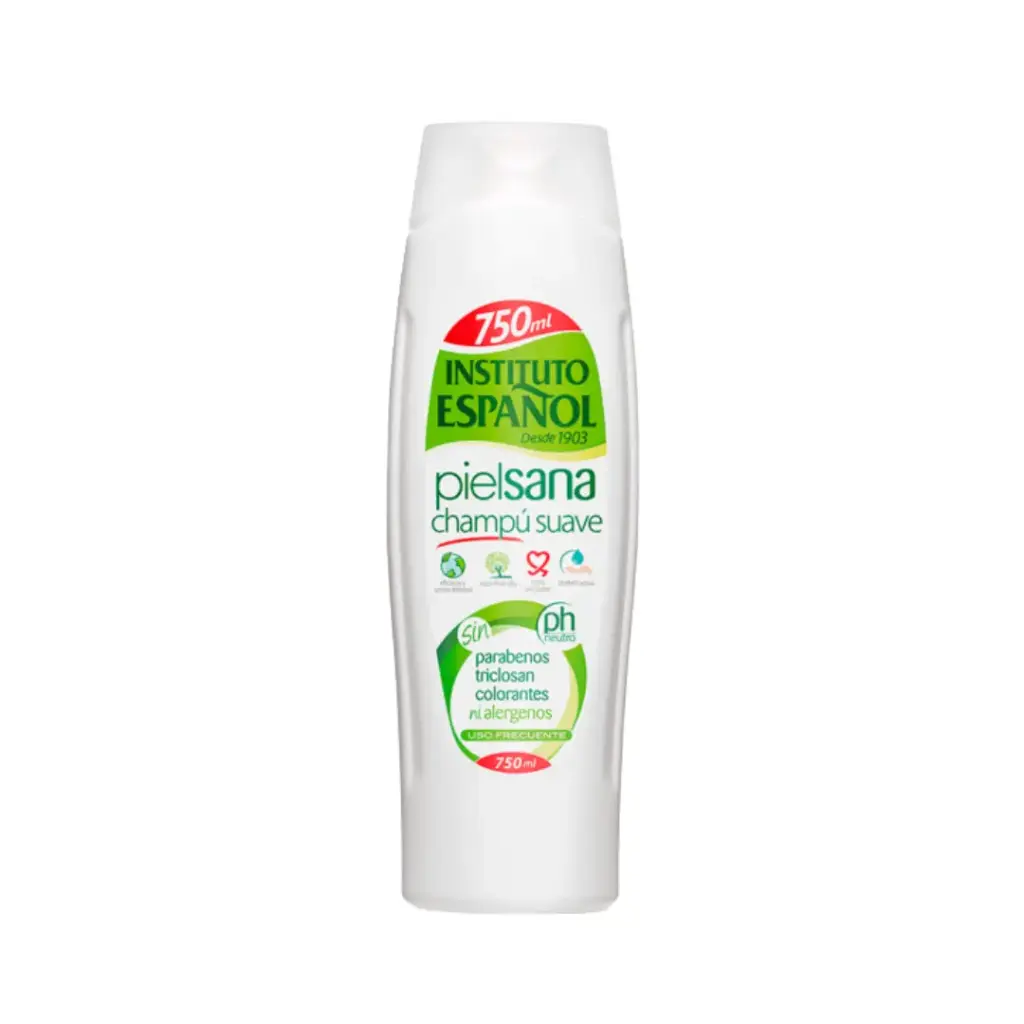 [Instituto Español] Champu Suave Piel Sana (Gentle Shampoo for Healthy Skin) 750 ml/6