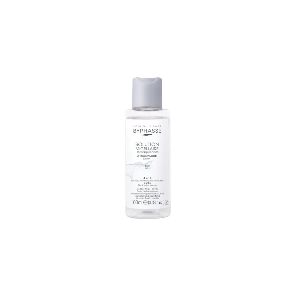 [Byphasse] Micellar Make-Up Remover Solution With Activated Charcoal 100 ML / 12