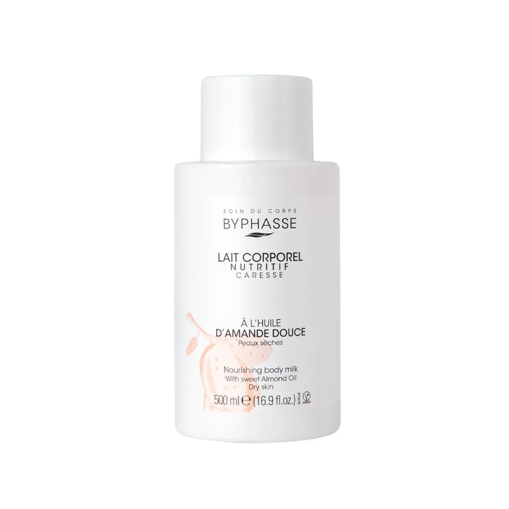 [Byphasse] Nourishing Body Milk Sweet Almond Oil Dry Skin (Bottle) 500 ML / 12
