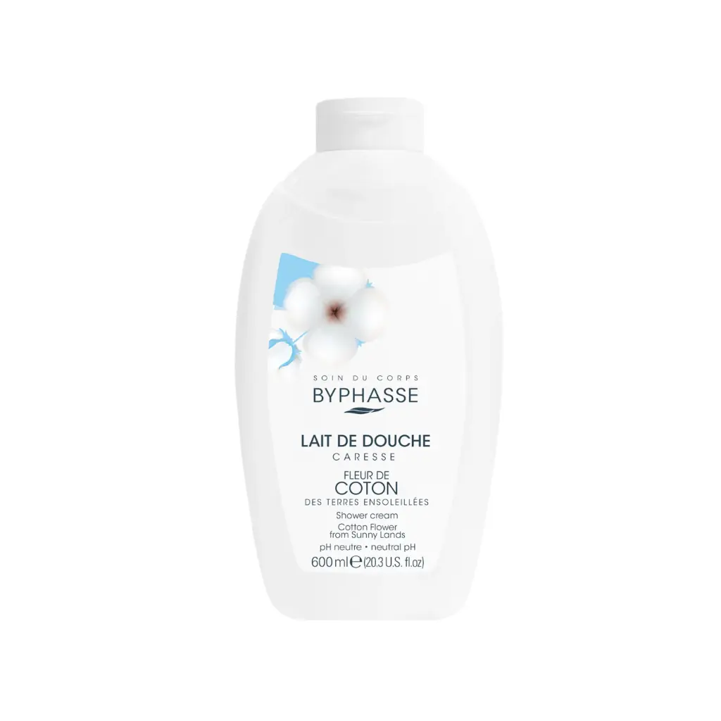 [Byphasse] Caresse Shower Cream Cotton Flower 600 ML / 12