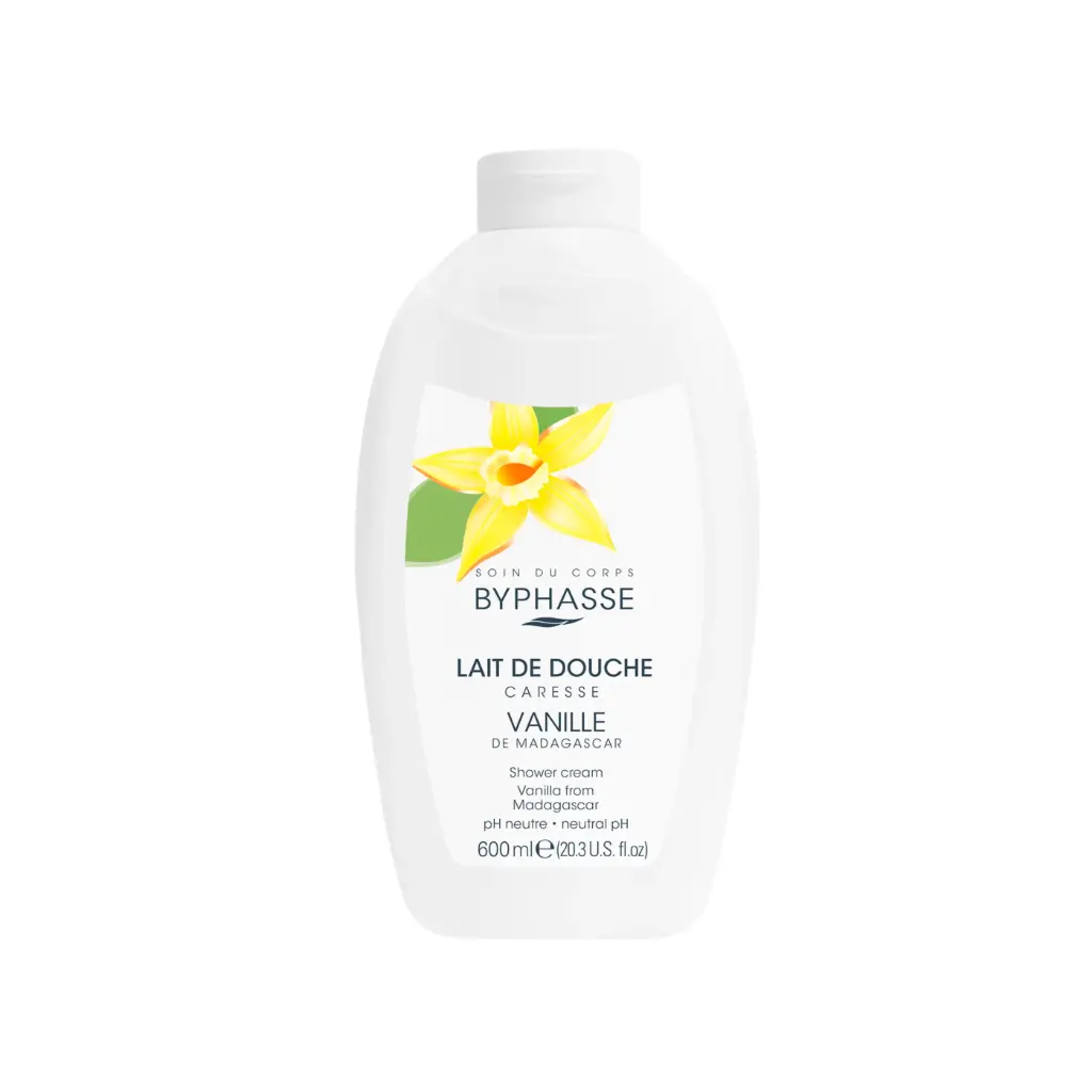 [Byphasse] Caresse Shower Cream Vanilla 600 ML / 12