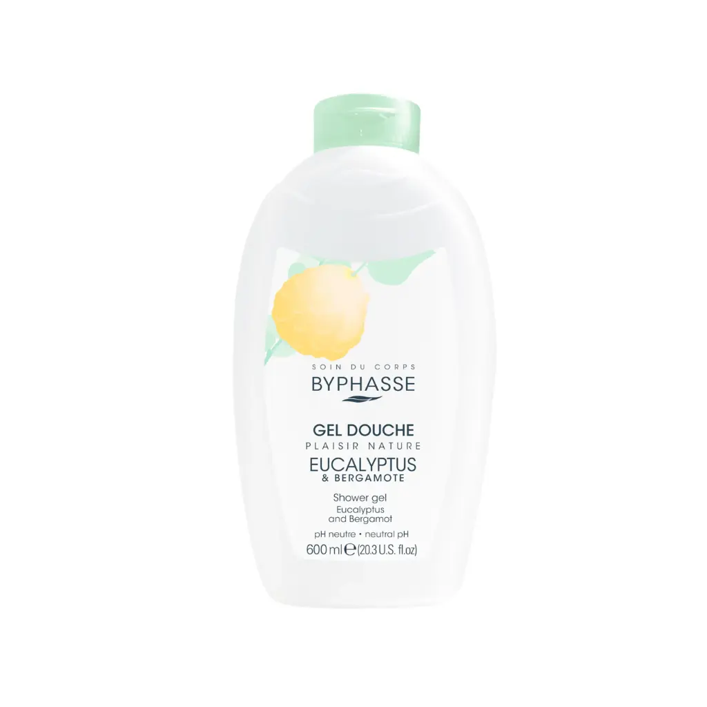 [Byphasse] Plaisir Nature Shower Gel Eucalyptus & Bergamot 600 ML / 12