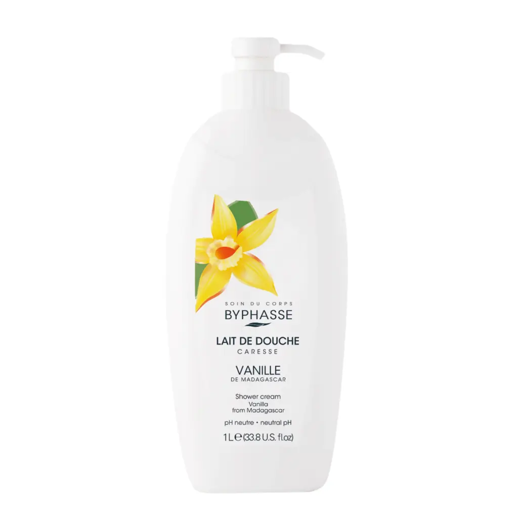 [Byphasse] Caresse Shower Cream Vanilla 1L / 12