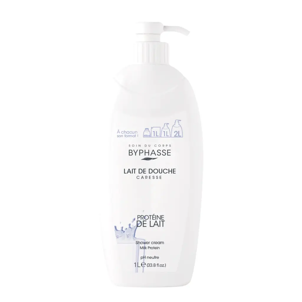 [Byphasse] Caresse Shower Cream Milk Protein 1L / 12