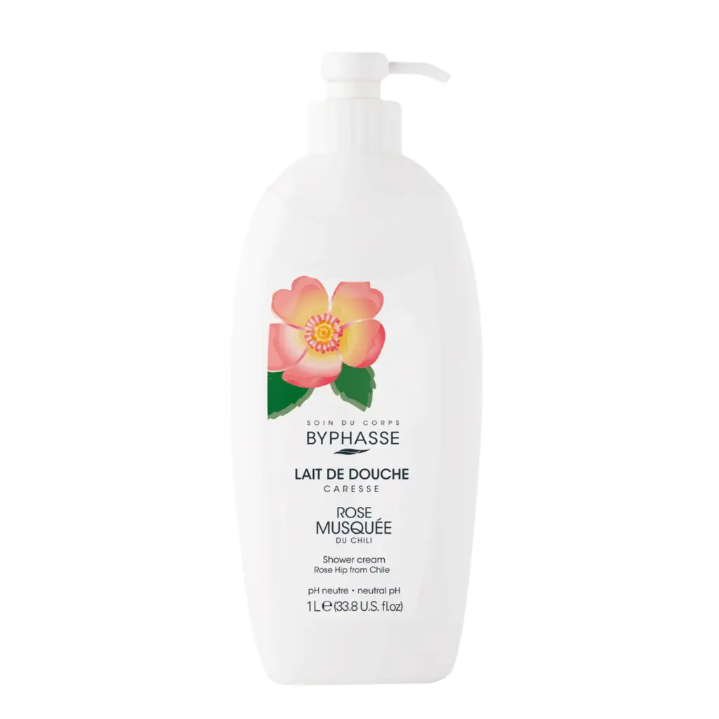 [Byphasse] Caresse Shower Cream Rose Hip 1L / 12