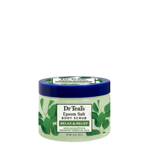 [04436-12PN] Dr Teal's Eucalyptus & Spearmint Body Scrub 16oz/3