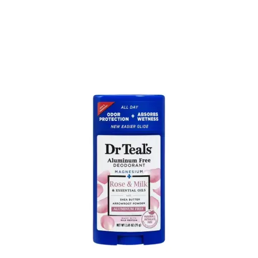 [05211-24PA] Dr Teal's Rose & Milk Deodorant 2.65oz/24