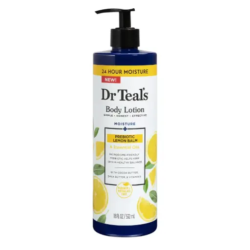 [05772-12PNR] Dr Teal’s Prebiotic Lemon Balm & Sage Body Lotion 18oz /12