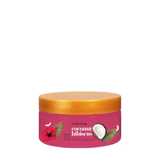 [103787-4PK] Bodycology Coconut Hibiscus Sugar Scrub 10.5oz
