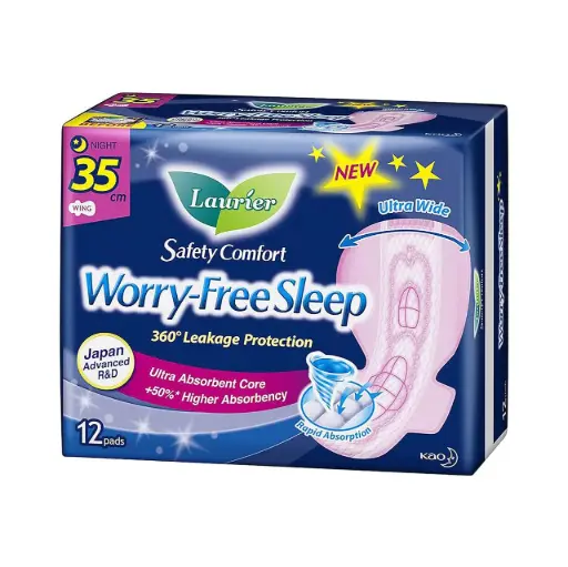 [26294918] Laurier Worry Free Sleep Night Slim Wing 35CM 12S/24