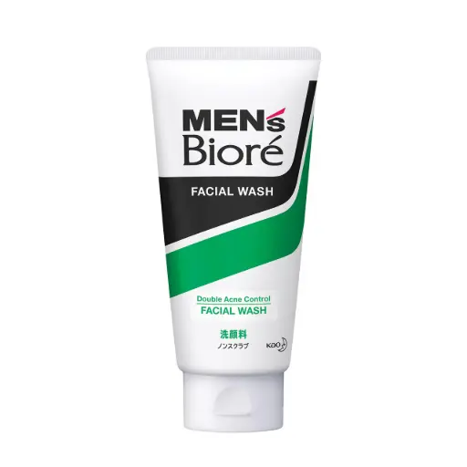 [26447929] Men's Biore Double Acne Control Facial Wash 130G/12