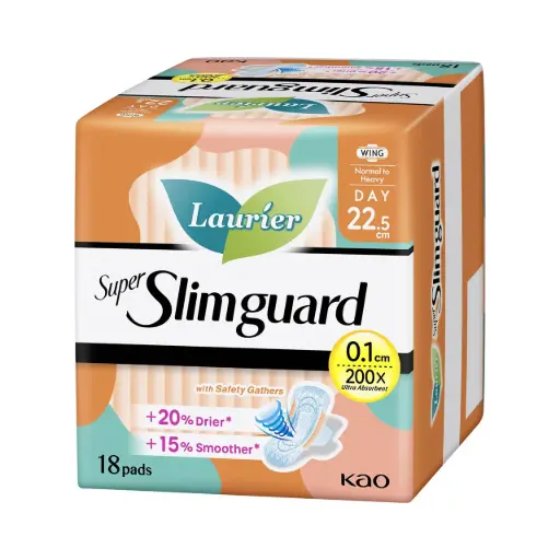 [26448827] Laurier Super Slimguard Day With Gathers 22.5CM 18S/24