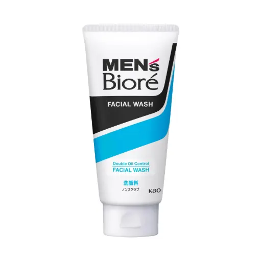 [26459584] Men's Biore Double Oil Control Cooling Facial Wash 130G/12