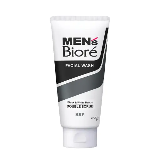 [26754528] Men's Biore Double Scrub with Black & White Beads 130G/12
