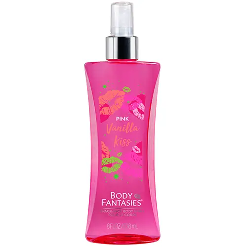 [026169036513] Body Fantasies Pink Vanilla Kiss 8OZ 3/12