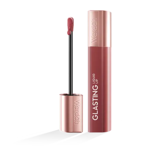 [8993137000697] [Wardah] Glasting Liquid Lip 04 Rosewood Radiance 3.5g