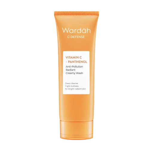 [8993137693721] [Wardah] C-Defense Vitamin C + Panthenol Anti-Pollution Radiant Creamy Wash 50ml