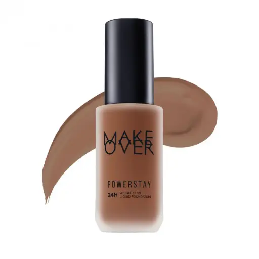 [8993137721400] [Make Over] Powerstay 24HWeightless Liquid Foundation C62 Rich Cocoa 40ml