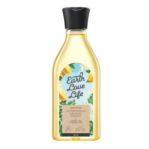[8993137721691] [Earth Love] Life Javanese Moringa & Balinese Starfruit BodyWash 250ml