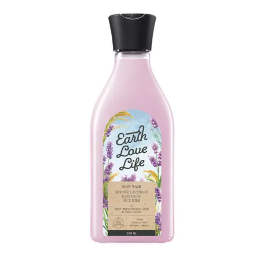 [8993137721714] [Earth Love] Life Spanish Lavender & Javanese Rice Milk Body Wash 250 ml