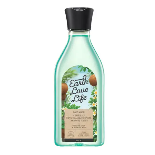 [8993137721721] [Earth Love] Life South Bali Frangipani & Tropical Coconut Water BodyWash 250ml