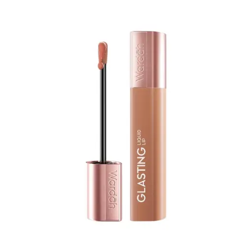 [Wardah] Glasting Liquid Lip 01 Caramel Coat 3.5g