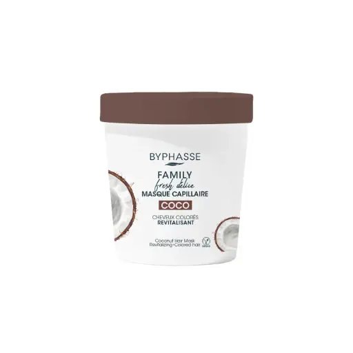 [8436097095513] [Byphasse] Family Fresh Delice Hair Mask Coconut Coloured Hair 250 ML