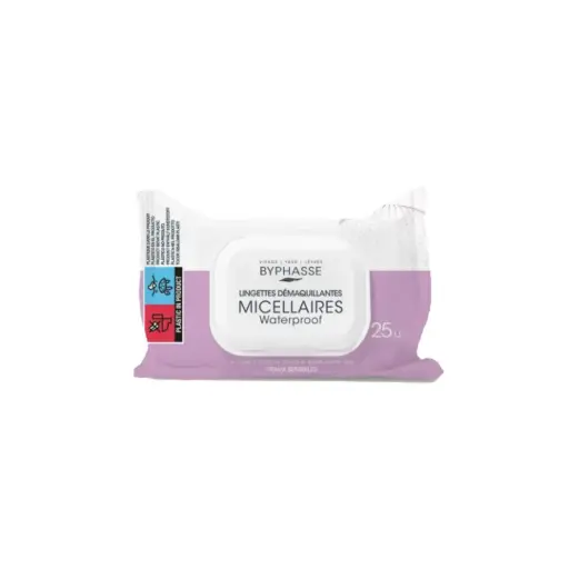 [8436097092925] [Byphasse] Waterproof Make-Up Remover Wipes Sensitive Skin 25 Units / 20
