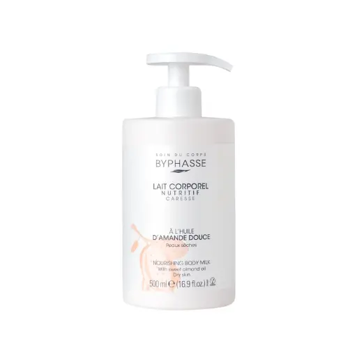 [8436097095612] [Byphasse] Nourishing Body Milk With Sweet Almond Oil Dry Skin (Pump) 500 ML / 12