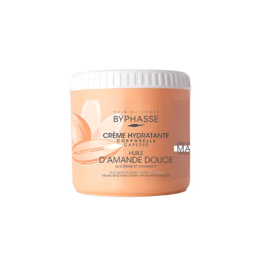 [8436097095025] [Byphasse] Moisturizing Body Cream With Sweet Almond Oil 500ML / 12