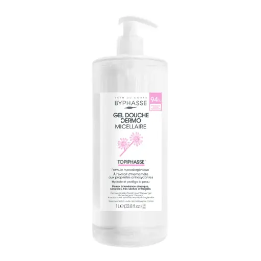 [8436097095681] [Byphasse] Dermo Micellar Topiphasse Shower Gel Atopic-Prone Skin 1L / 12