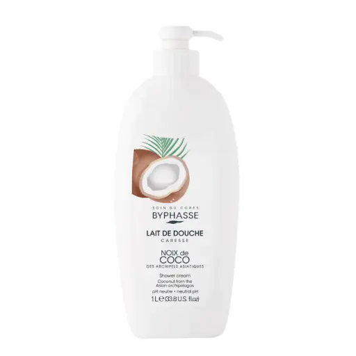 [8436097095803] [Byphasse] Caresse Shower Cream Coconut 1L / 12